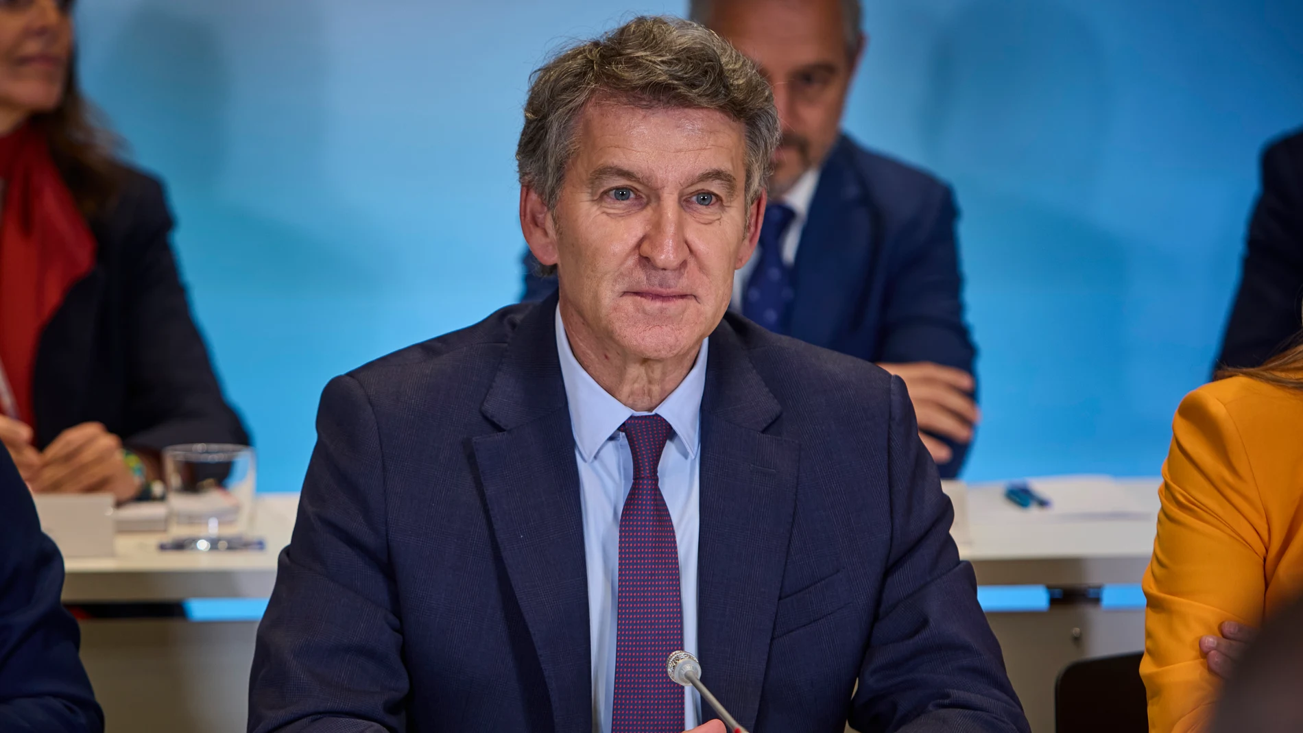 Alberto Nuñez Feijóo preside el Comite Ejecutivo Nacional del PP. El líder de la oposición preside el Comité Nacional tras la dimisión de Carlos Mazón.© Alberto R. Roldán / Diario La Razón.03 11 2025