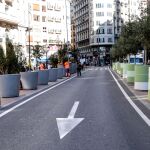 Adi&oacute;s a los maceteros verdes de la plaza del Ayuntamiento de Valencia