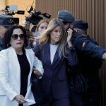 Maribel Vilaplana a su llegada a los juzgados