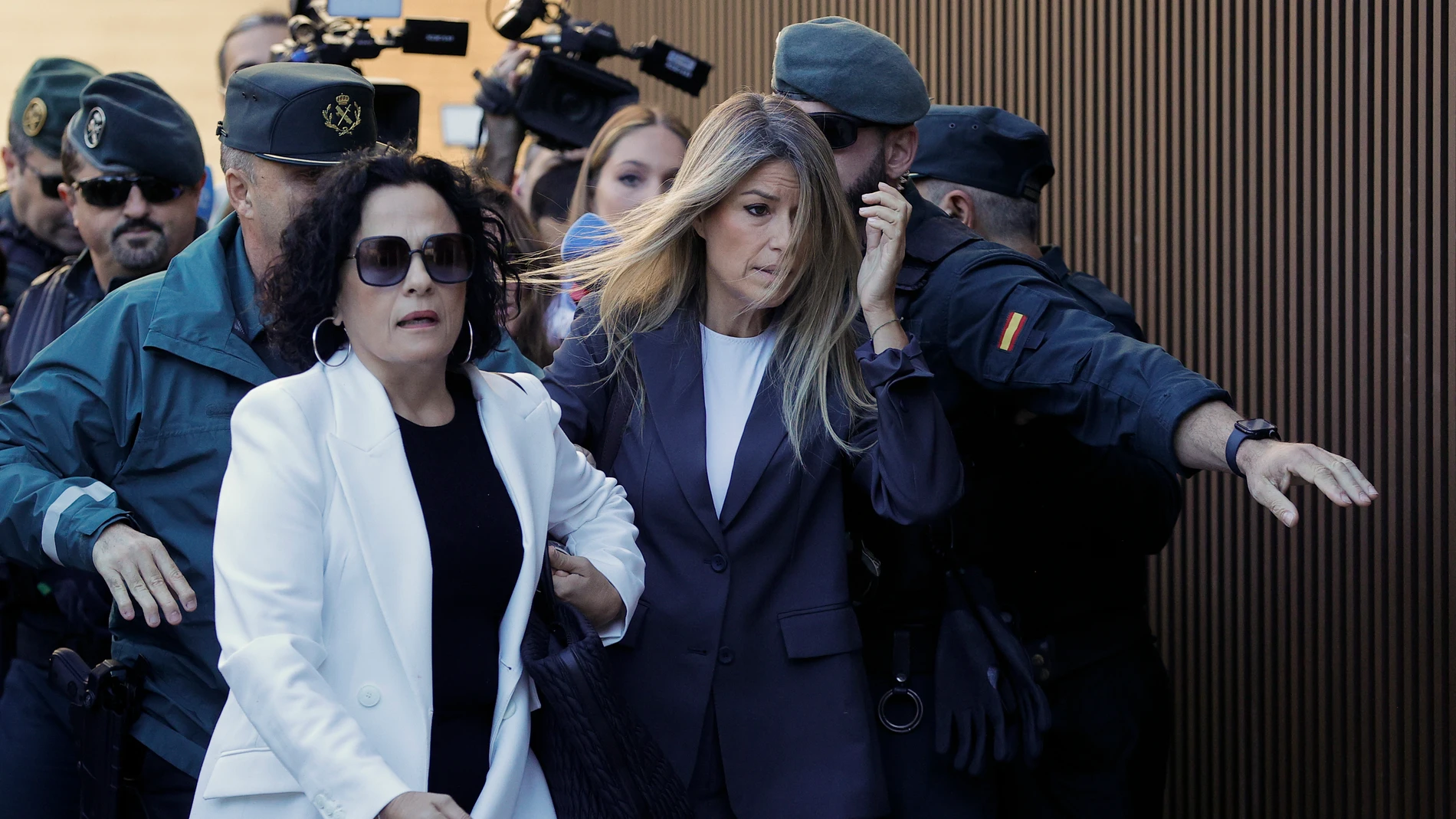 Maribel Vilaplana a su llegada a los juzgados