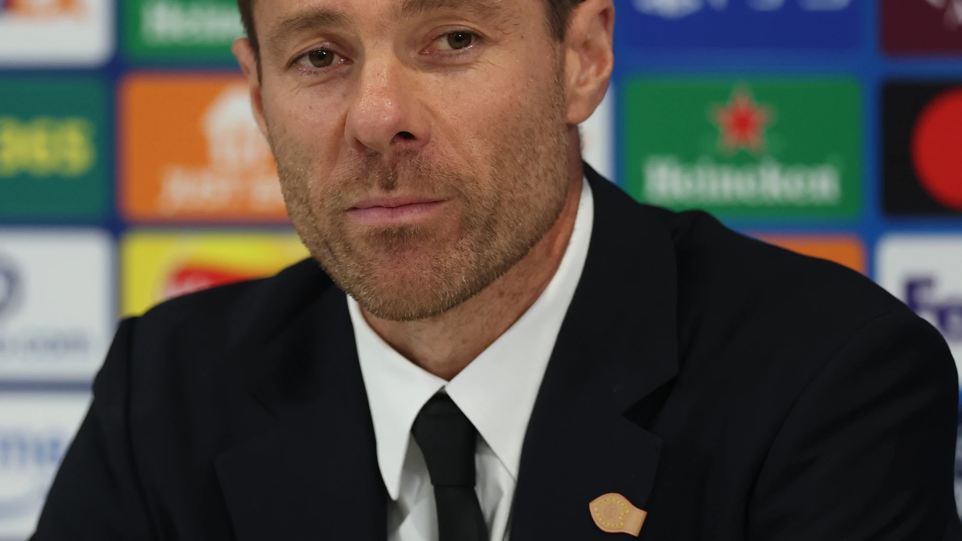 LIVERPOOL (United Kingdom), 03/11/2025.- Real Madrid manager Xabi Alonso attends a press conference in Liverpool, Britain, 03 November 2025. Real Madrid will face Liverpool in their UEFA Champions League soccer match on 04 November. (Liga de Campeones, Reino Unido) EFE/EPA/ADAM VAUGHAN