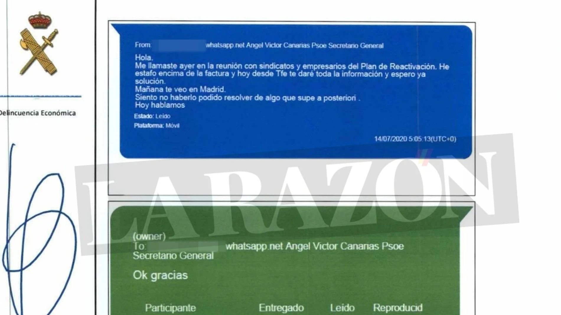 Mensajes Koldo y Torres