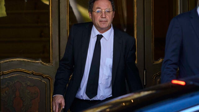 El fiscal general del Estado, Álvaro García Ortiz, a su salida del Tribunal Supremo este lunes en el inicio de