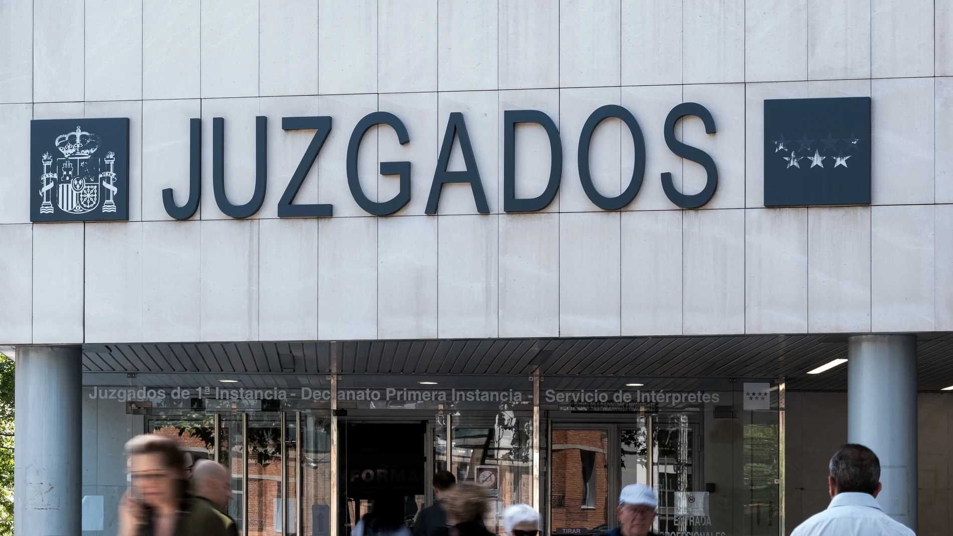 Fachada de los Juzgados de Plaza de Castilla