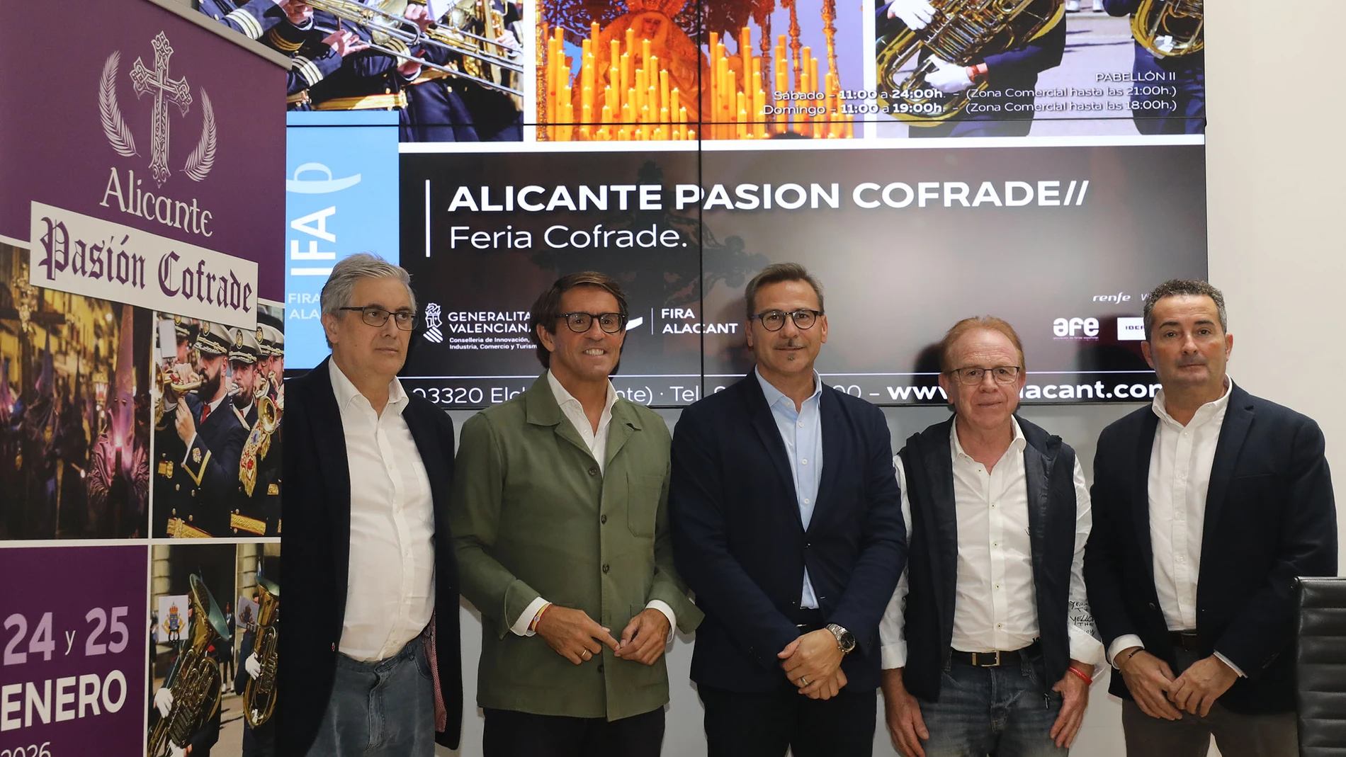 Presentación hoy de la feria "Alicante. Pasión cofrade" que tendrá lugar en enero