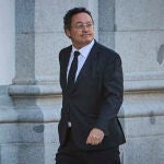 El fiscal general del Estado, Álvaro García Ortiz, llega al Tribunal Supremo este lunes en el inicio del juici