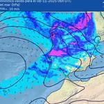 Un frente frío con lluvias barrerá la península de oeste a este