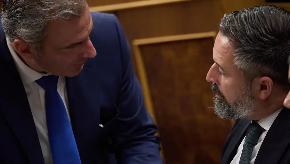 MADRID.-Ortega Smith insiste a Vox en "no olvidar" sus orígenes para "no equivocarse", tras ser degradado en el Congreso