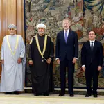 El Rey Felipe VI recibe en audiencia al Sultán de Omán