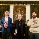 El arzobispo de Valladolid, Luis Argüello; el ecónomo del Arzobispado, Óscar Agüera, y el delegado de Patrimonio y Obras, Juan Carlos Álvarez, presentan el balance de actividad de la Archidiócesis vallisoletana correspondiente al ejercicio 2024, los detalles de las obras acometidas en el Seminario Diocesano y la jornada del Día de la Iglesia Diocesana que se celebrará el domingo 9 de noviembre