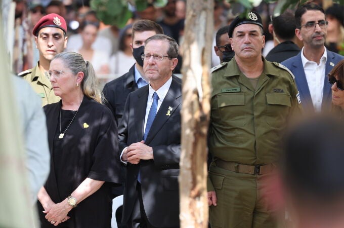 Funeral del difunto coronel israelí Asaf Hamami en Tel Aviv
