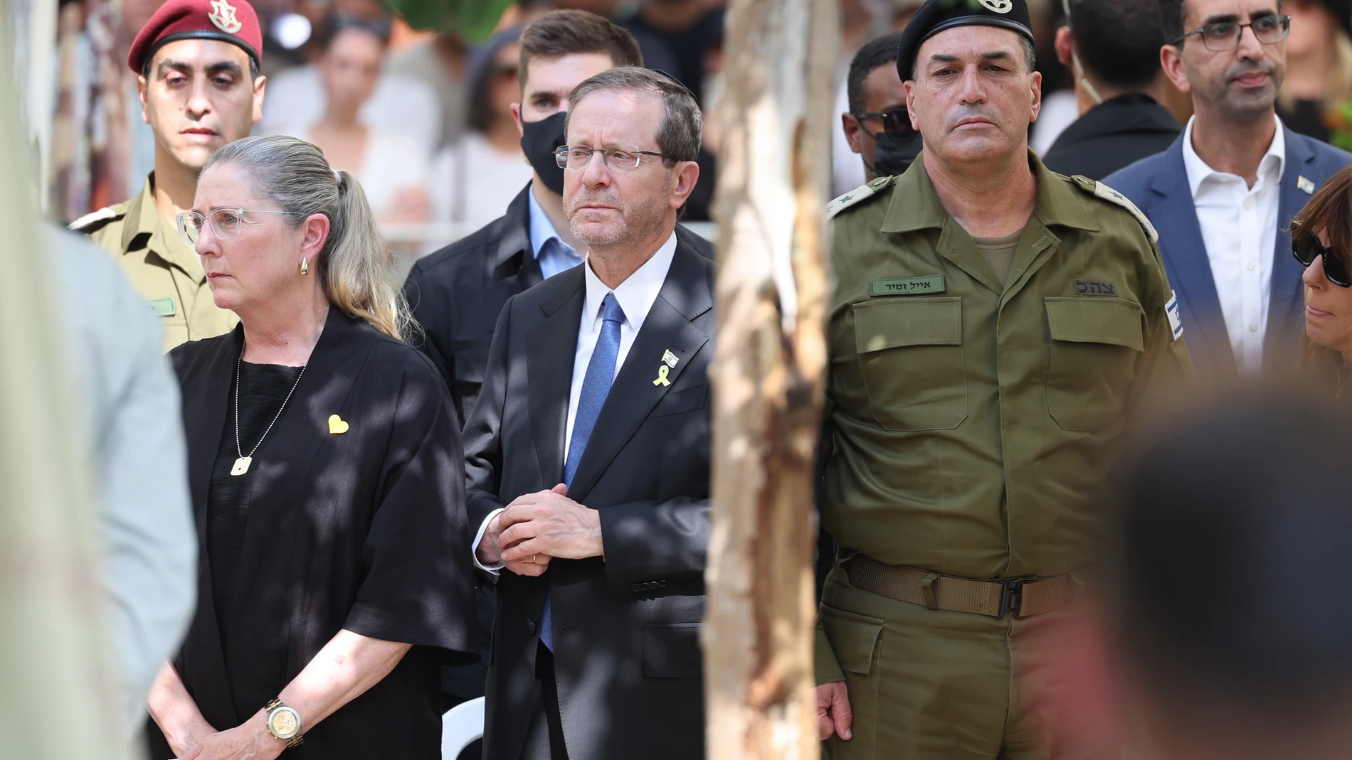 Funeral del difunto coronel israelí Asaf Hamami en Tel Aviv
