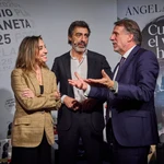 Presentacion del Premio Planeta 2025 en el Instituto Cervantes en Madrid. El escritor Juan del Val, ganador de
