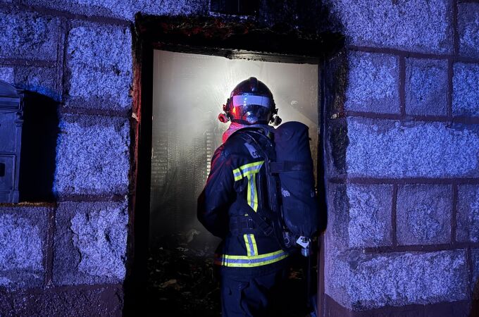 MADRID.-Sucesos.- Controlado un incendio sin heridos originado en la chimenea de una vivienda en Bustarviejo (Madrid)