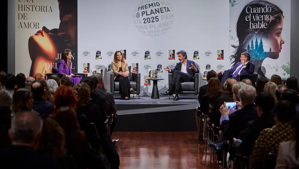 Presentacion del Premio Planeta 2025 en el Instituto Cervantes en Madrid. El escritor Juan del Val, ganador de