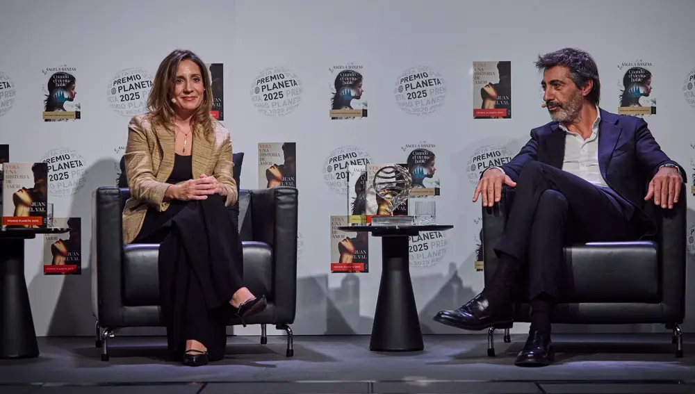 Presentacion del Premio Planeta 2025 en el Instituto Cervantes en Madrid. El escritor Juan del Val, ganador de