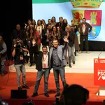 Pedro Sánchez arropa este miércoles a Miguel Ángel Gallardo en un acto del PSOE en Mérida