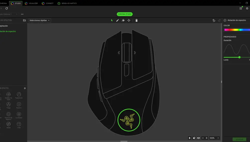Con Razer Chroma podrás configurar a tu gusto los colores y los patrones de iluminación de ambos dispositivos