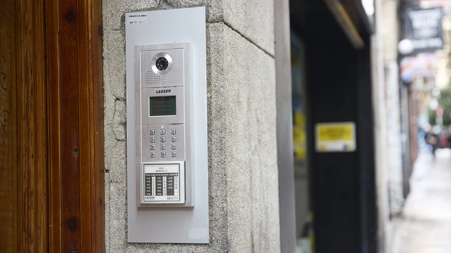 Telefonillo de un bloque de viviendas