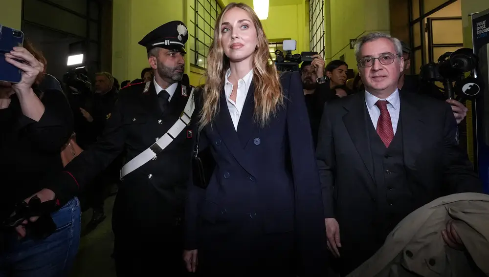 Chiara Ferragni, a su llegada al juicio por el Caso Pandoro