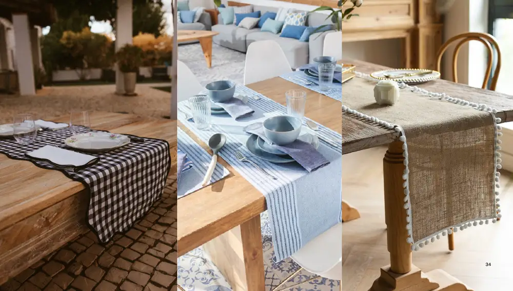 Ideas para caminos de mesa
