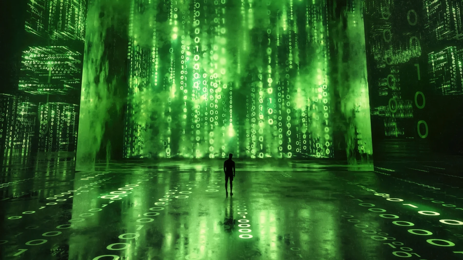El código verde de 'Matrix' cayendo en cascada se convirtió en uno de los símbolos más reconocibles de la ciencia ficción