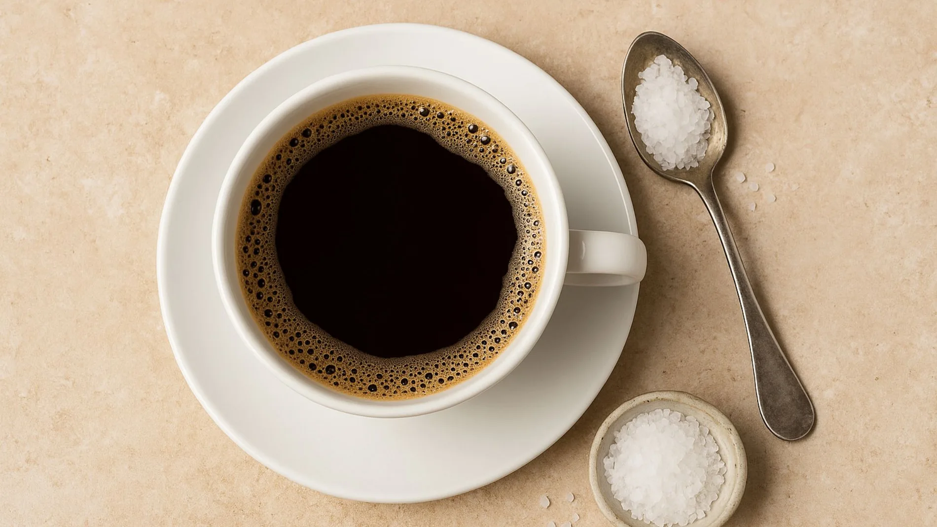 El sorprendente motivo por el que los expertos recomiendan poner sal al café