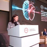 Marta Cortés Canteli, durante el debate "Prevención de la demencia: nuevas estrategias cerebro-corazón" Marta Cortés Canteli, durante el debate "Prevención de la demencia: nuevas estrategias cerebro-corazón"