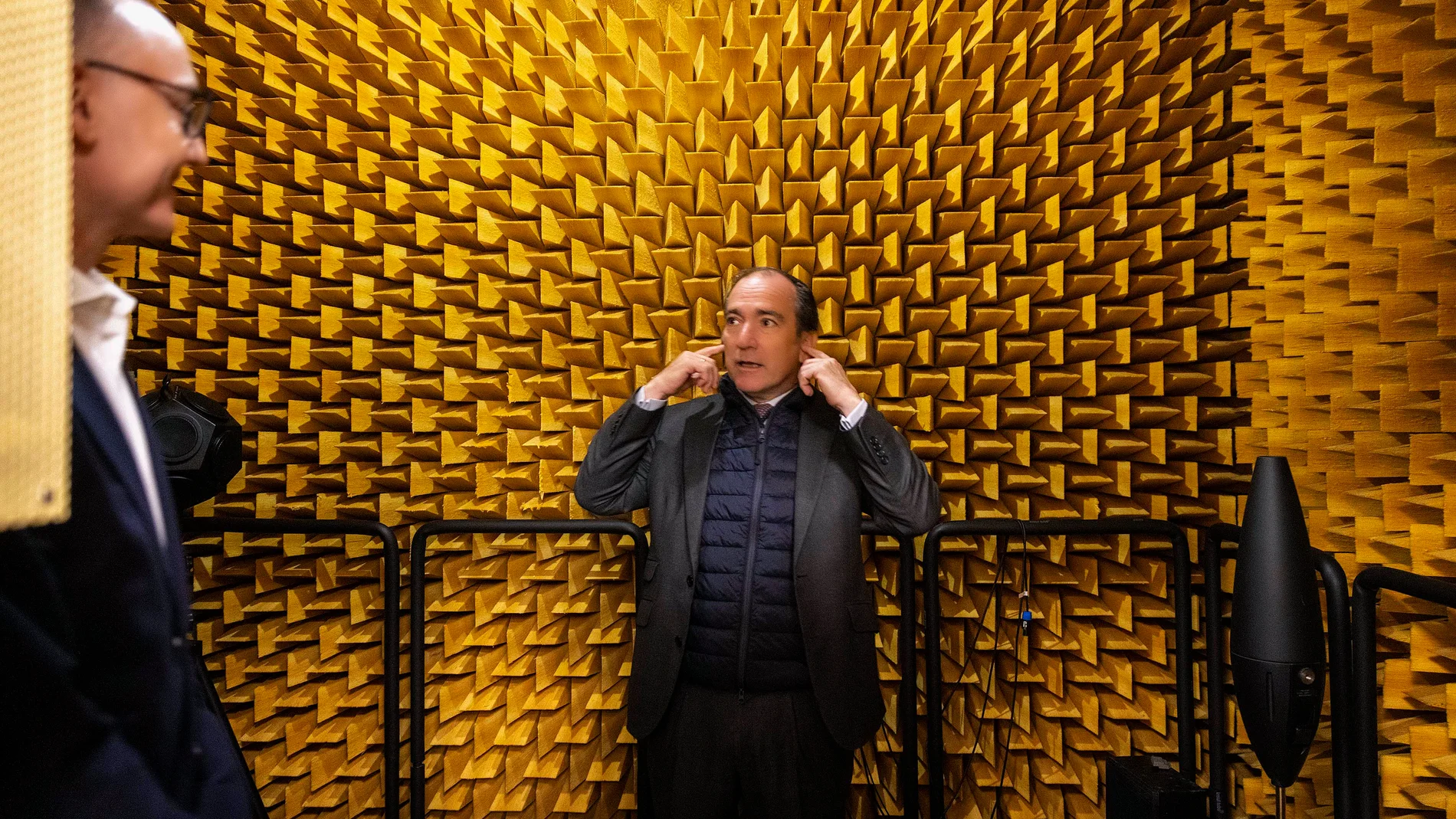 Borja Carabante, esta mañana, en el Centro Municipal de Acústica