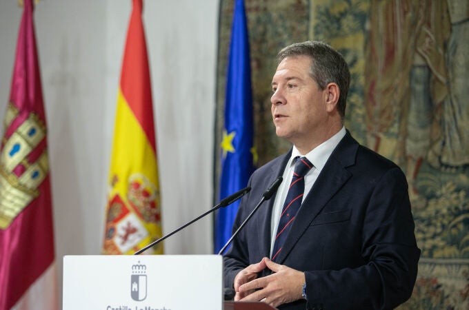 El presidente autonómico, Emiliano García-Page, en la presentación de la Plataforma de Empleo de Castilla-La Mancha, en el Palacio de Fuensalida El presidente autonómico, Emiliano García-Page, en la presentación de la Plataforma de Empleo de Castilla-La Mancha, en el Palacio de Fuensalida