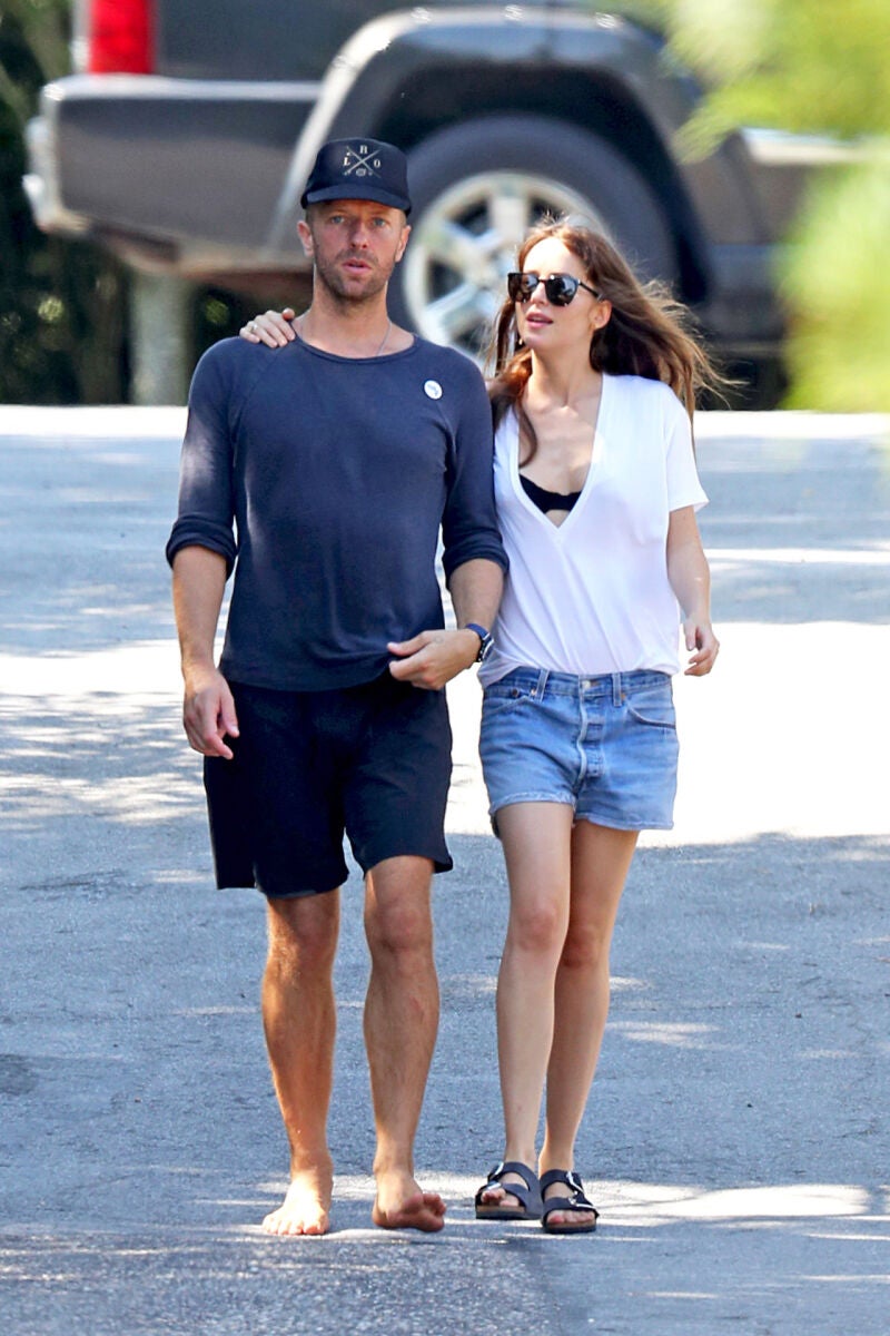 Chris Martin y Dakota Johnson