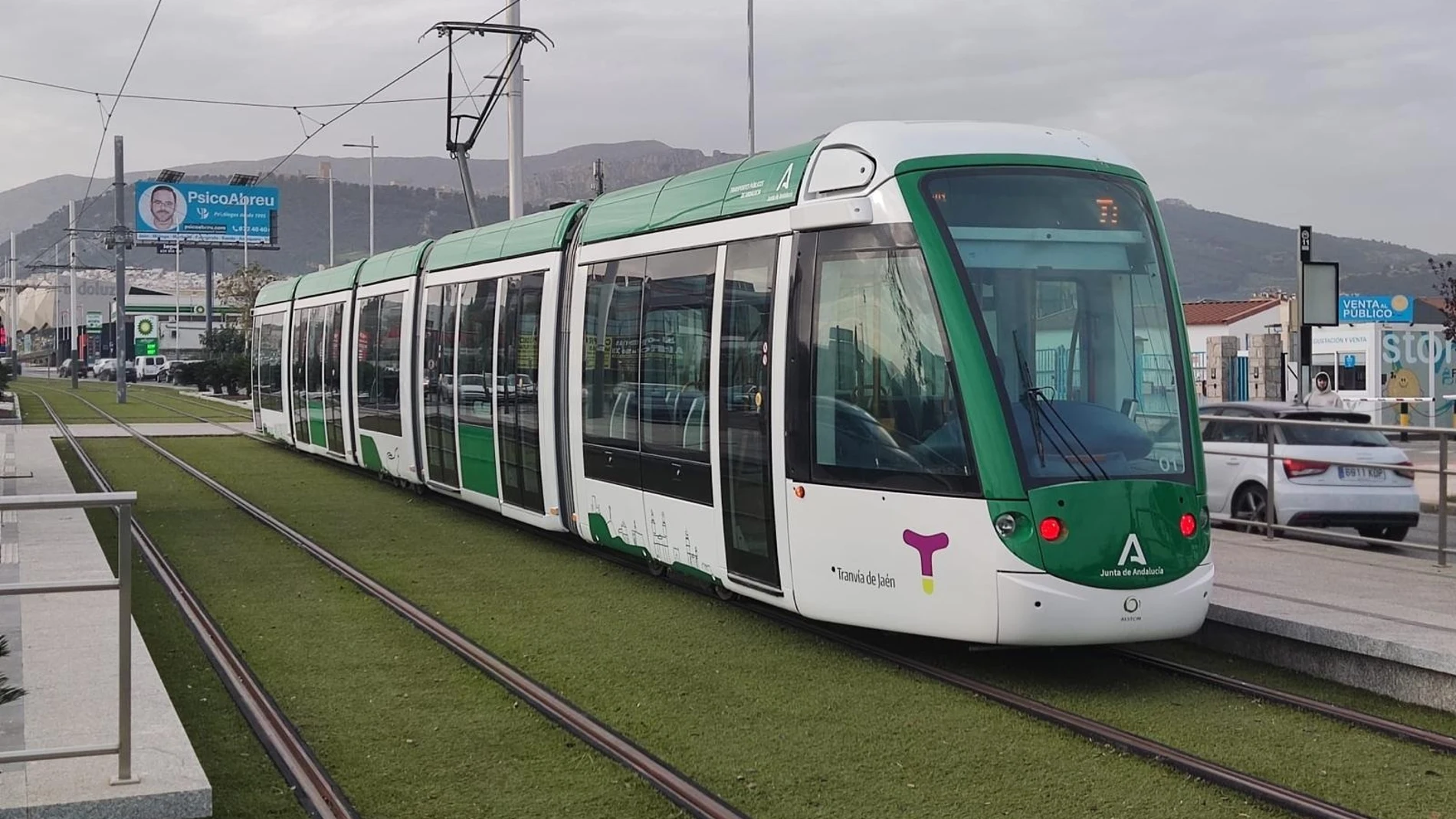 Tranvía de Jaén en pruebas