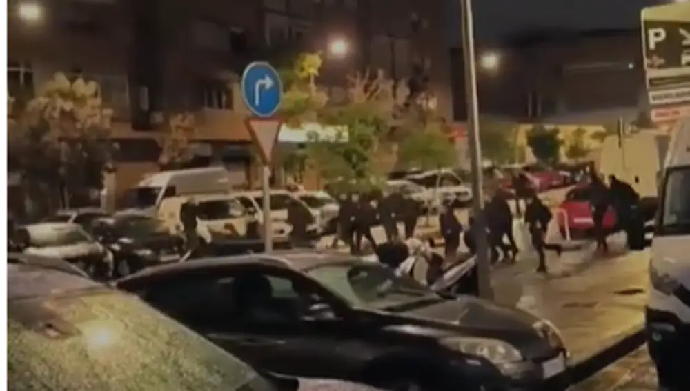 Los ultras sembraron el terror en Vallecas