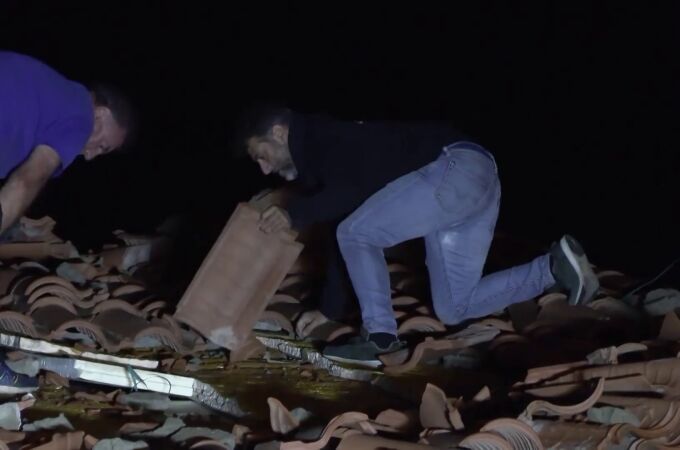 Un tornado provoca la caída de árboles y el derribo de vallado en La Zarza (Badajoz) Un tornado provoca la caída de árboles y el derribo de vallado en La Zarza (Badajoz)