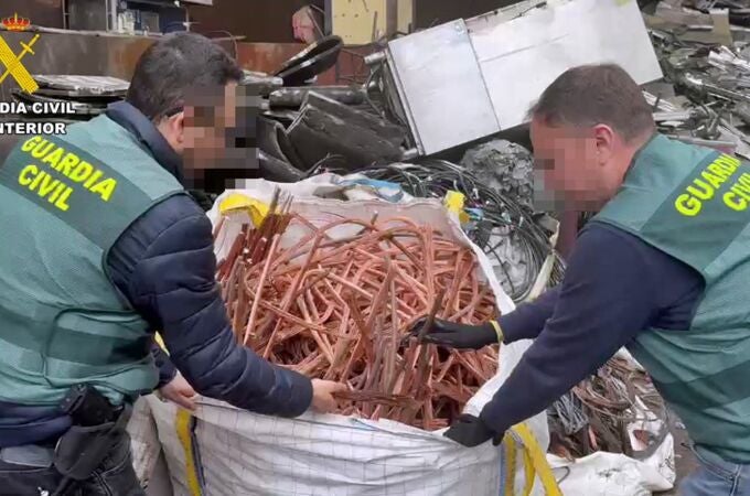 MURCIA.-Sucesos.- Detenidas 18 personas por robar 12 toneladas de cobre con valor de 1,7 millones por toda España MURCIA.-Sucesos.- Detenidas 18 personas por robar 12 toneladas de cobre con valor de 1,7 millones por toda España