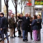 Carnero visita las obras de la calle Gamazo de Valladolid