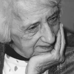 la filósofa malagueña María Zambrano, ya en la última etapa de su vida