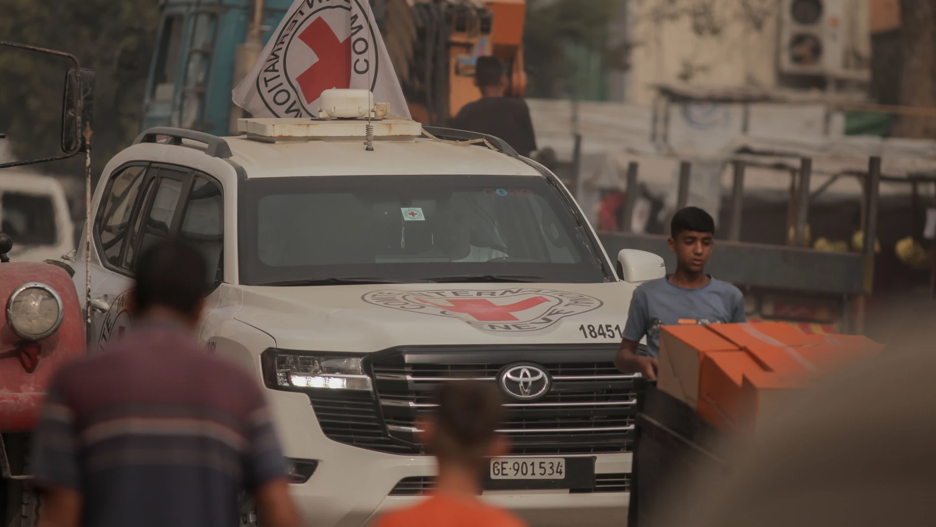 Un vehículo del Comité Internacional de la Cruz Roja (CICR) en el norte de la Franja de Gaza (archivo)Europa Press/Contacto/Hashem Zimmo05/11/2025 ONLY FOR USE IN SPAIN