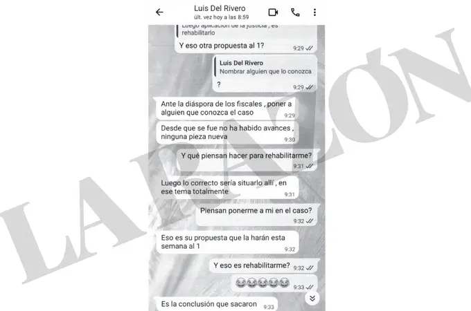 Los wasaps al fiscal Stampa sobre el presunto soborno de Leire Díez: Los wasaps al fiscal Stampa sobre el presunto soborno de Leire Díez: