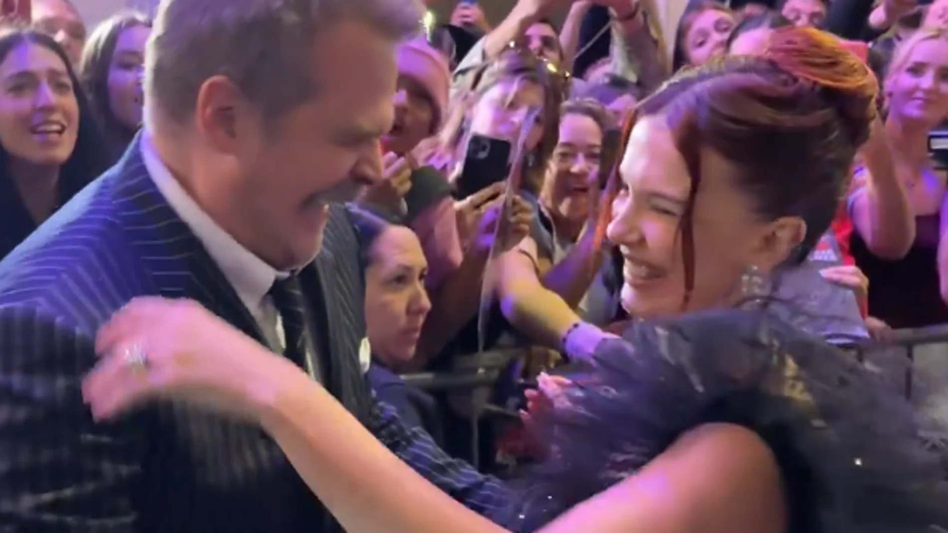 David Harbour y Milly Bobby Brown durante la premiere de 'Stranger Things 5'