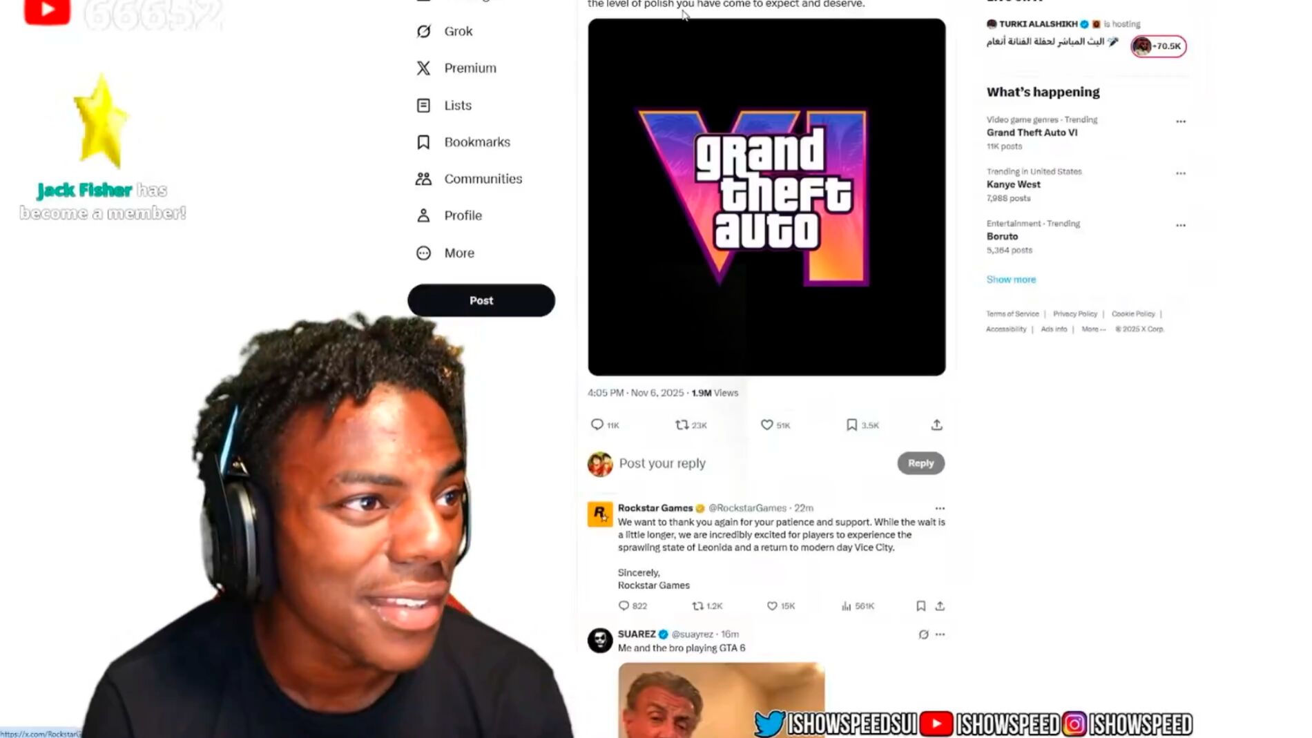 ⁠La reacción de IShowSpeed al retraso de GTA 6 que te hará sentir muy ...