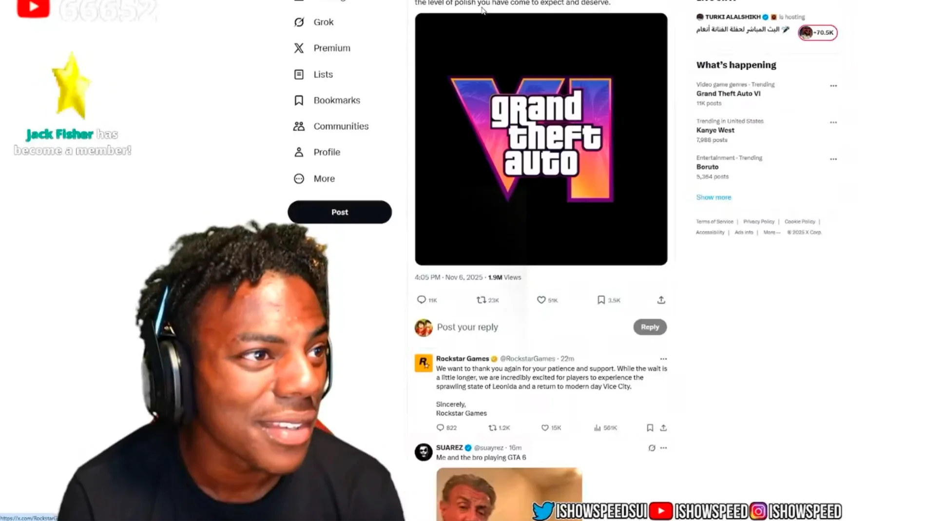 La reacción de IShowSpeed al retraso de GTA 6 que te hará sentir muy identificado