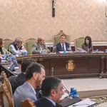 Borja Suárez preside el pleno de la Diputación de Burgos