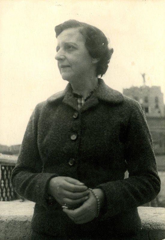 María Zambrano durante su etapa en Roma