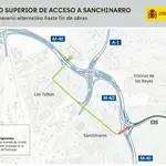 Cortes de tráfico en M-40 a su paso por Sanchinarro: desde las 11.00H del sábado hasta las 13.00 horas del lunes