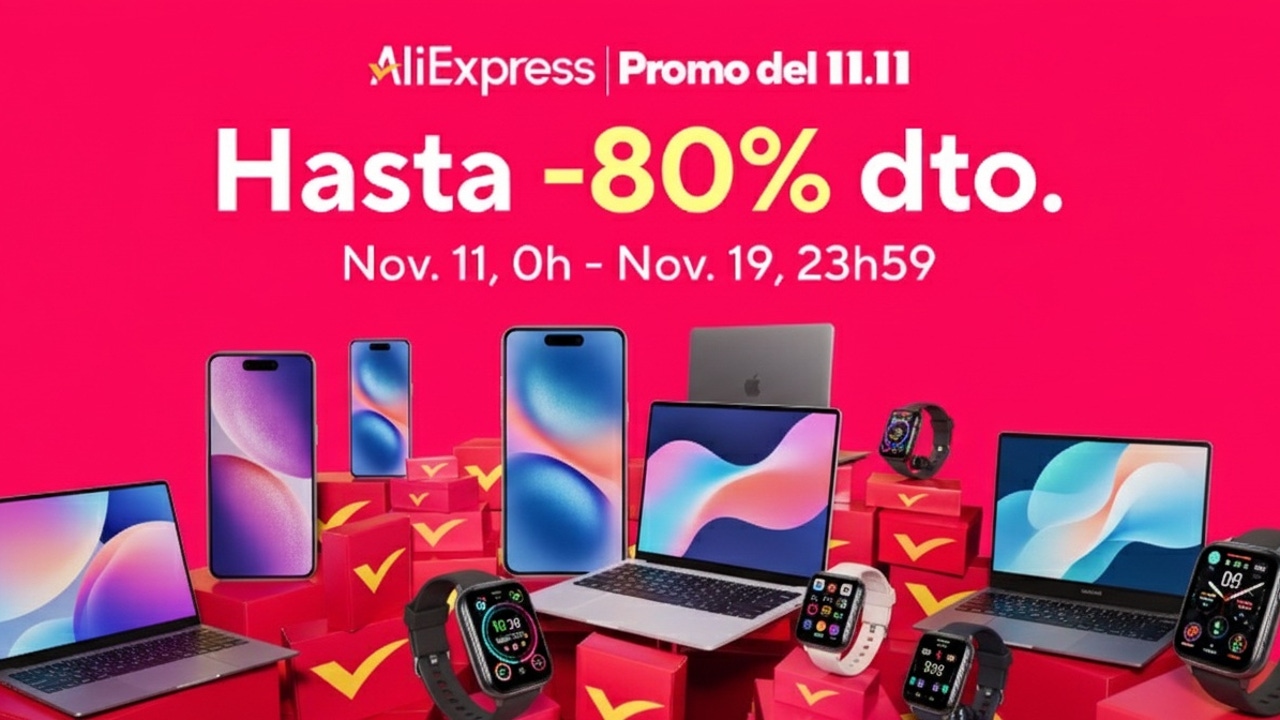 11.11 de AliExpress 2025: las mejores ofertas de hoy en móviles, portátiles y tecnología con hasta un 80%