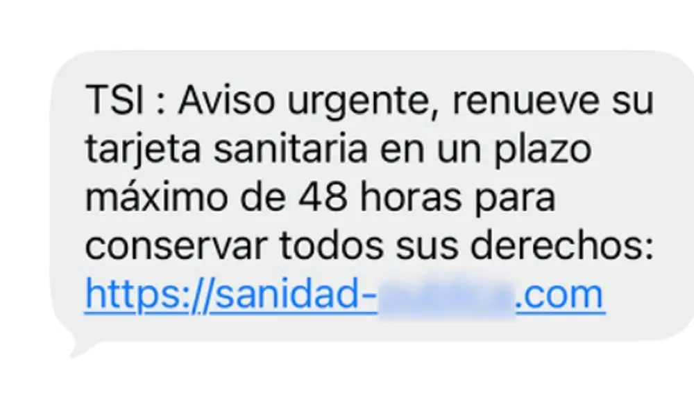 En el mensaje de texto se puede observar una connotación de urgencia para que la víctima no tenga tiempo de pensar ni analizar la notificación.
