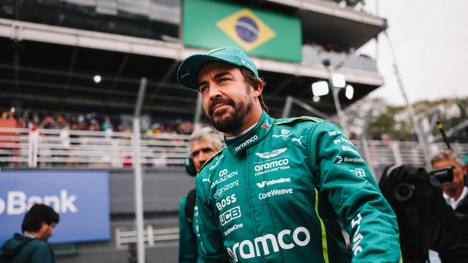ALONSO Fernando (spa), Aston Martin F1 Team AMR25, portrait during the 2025 Formula 1 Grande Premio de Sao Paulo, 2025 Sao Paulo Grand Prix, 21th round of the 2025 FIA Formula One World Championship from November 7 to 9, 2025 on the Interlagos, in Sao Paulo, Brazil - Photo Antonin Vincent / DPPI AFP7 09/11/2025 ONLY FOR USE IN SPAIN