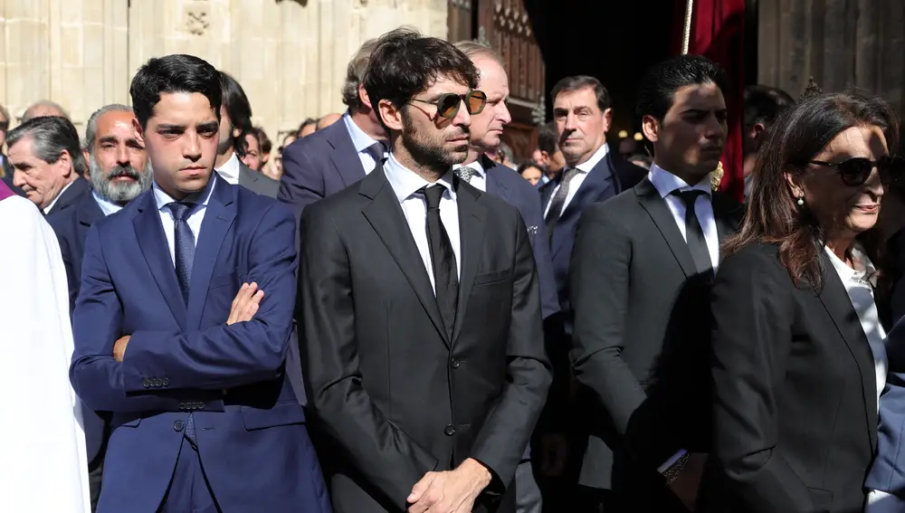 Cayetano Rivera, en el funeral de Rafael de Paula, en Jerez