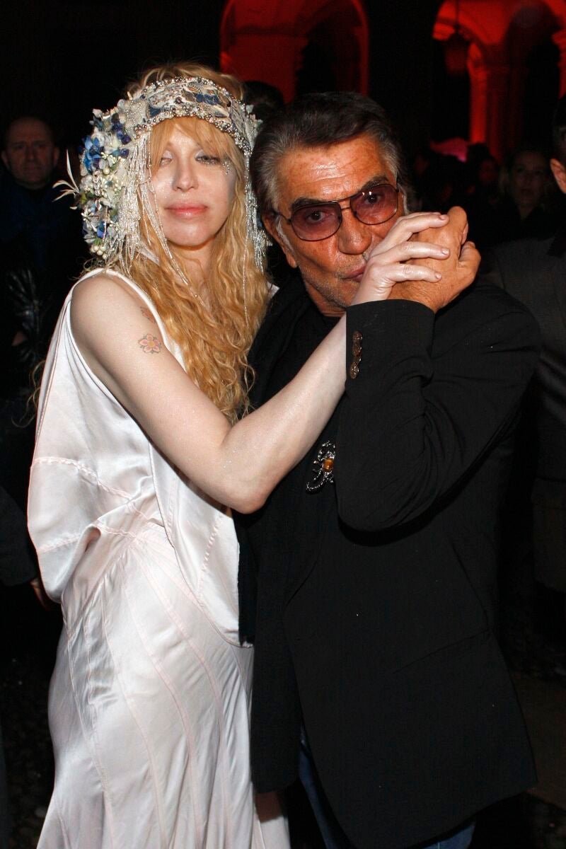 Roberto Verino con Courtney Love.